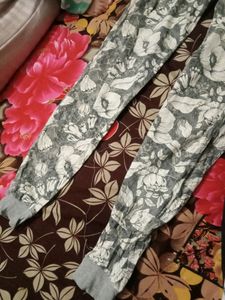 Grey White Trouser