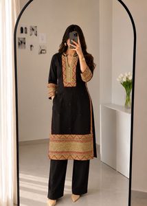 Black Kurta Set with legging ❤️