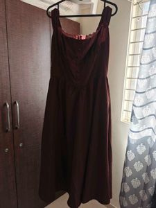 Chic brown corset Dress
