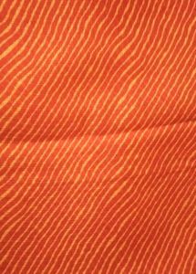 Orange Striped Leheria Georgette Saree