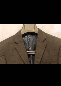 Men's Classic Brown Checked Blazer