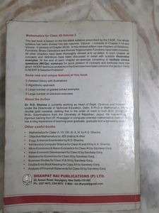 Mathematics R.D.sharma Class 12th Volume 1 And 2