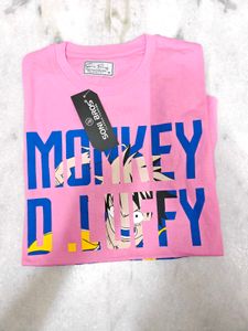 Pink Monkey D. Luffy One Piece T-Shirt