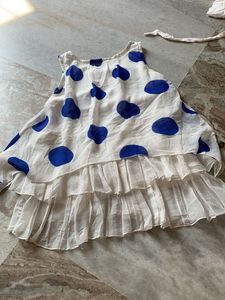 Chic Polka Dot Layered Kurta