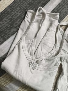 Comfortable White Tank Top Innerwear Combo
