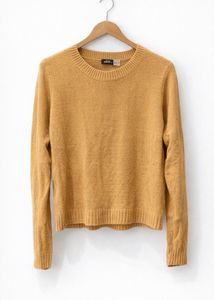 Cozy Mustard Yellow Knit Sweater