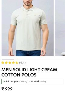 Men's Light Blue Polo T-Shirt