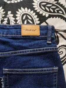 Maxi Denim Skirt with Slit