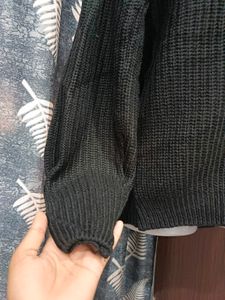 Party Wear Black Sweater