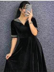 beautiful Black Velvet frock xl
