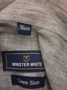 Minister White Linen Club 100 line
