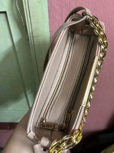 Chic Chain Accent Shoulder Bag
