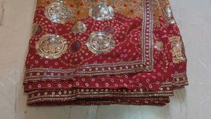 Beautiful multi colour Bandhani Saree