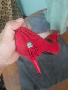 Red Suede Heels (Taiwan)