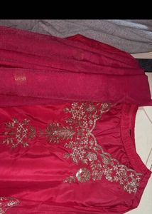 Beautiful Pink Embroidered Kurta Set