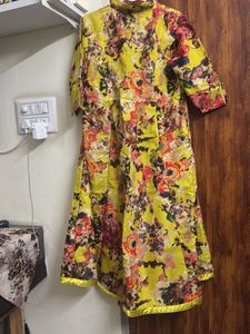 Vibrant Floral Print Kurta