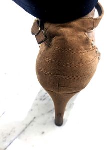 Brown Ankle Strap Heels