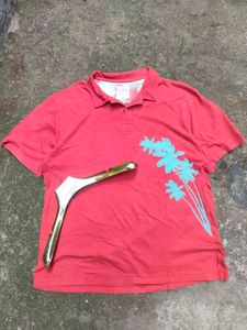 Men's Coral Floral Polo Shirt