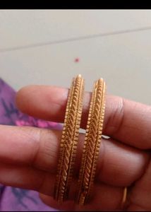 Elegant Gold Tone Bangles