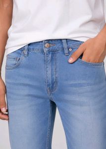 Light Blue Denim Jeans | Men's Straight Fit |