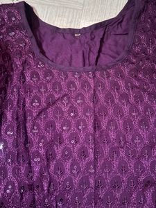 Purple Chicken Style Kurta