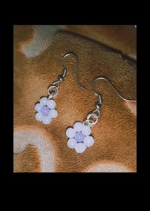 Flower Beaded Earrings