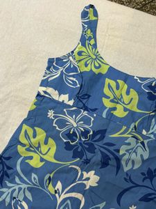 Blue Floral Maxi Dress