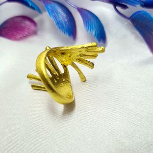 Gold plated with stone