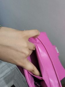 forever 21 pink polyester handbag