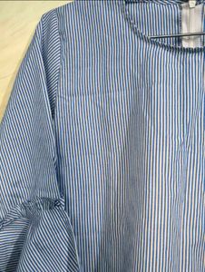 Blue Striped Bell Sleeve Top 💠