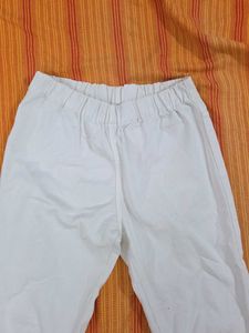 Comfortable White Cotton Pants