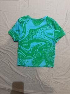 Swirl Print T-Shirt (M)