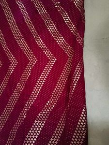 Maroon &amp; Gold Dupatta
