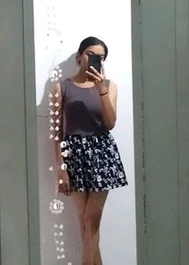 stylish flower printed tunic top