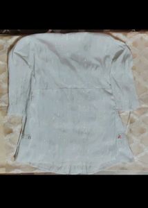 White Kurta Set with Embellishments