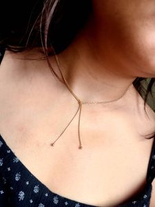 Adjustable Golden Teardrop Chain