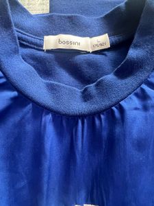 Blue Oversized T-Shirt Dress