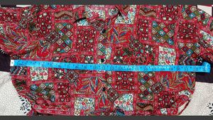Bohemian Red Patchwork Print Co-ord Set