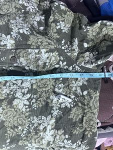 Floral Print Button-Up Shirt