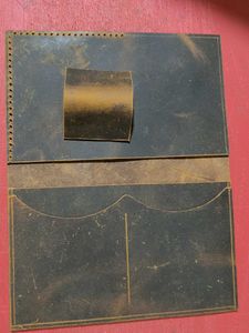 Rustic Leather Booklet Case with Card Holder
