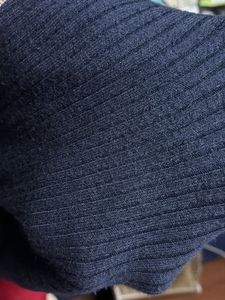 Navy Blue Zip Neck Sweater