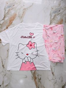 Cute  Print Pajama Set