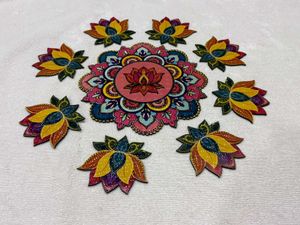 3D Mandala MDF Rangoli Set Of 9
