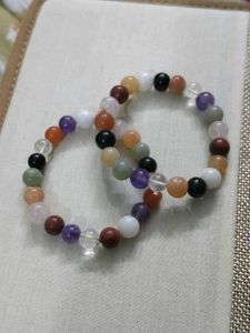 Multi Gemstone Crystal Unisex Bracelet