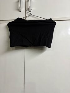 Black Strapless Tube Top
