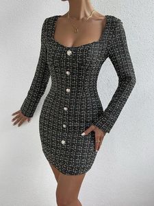 ZARA Houndstooth Tweed Mini Dress