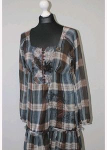 Desigual tartan dress, Never Use