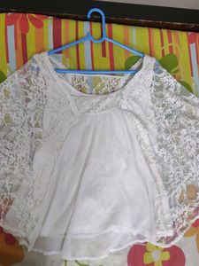 Veromoda White Lace Top.