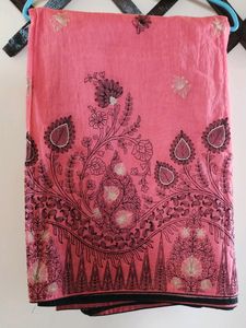 Cotton Silk Embroidery Saree