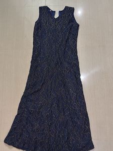 Charming Navy Lace Dress